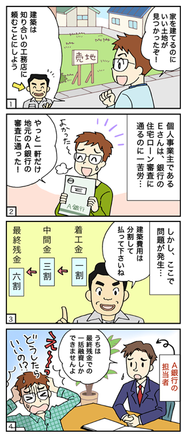 ケース4 注文住宅を建ててもらう工務店との中間金が借入できない 住宅ローンの相談ならfp住宅相談ネットワーク ケース4 注文住宅を建ててもらう工務店との中間金が借入できない 住宅ローンの相談ならfp住宅相談ネットワーク
